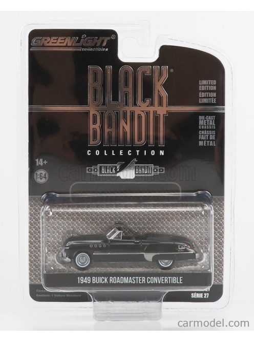 Greenlight - Buick Roadmaster Cabriolet 1949 - Black Bandit Matt Black