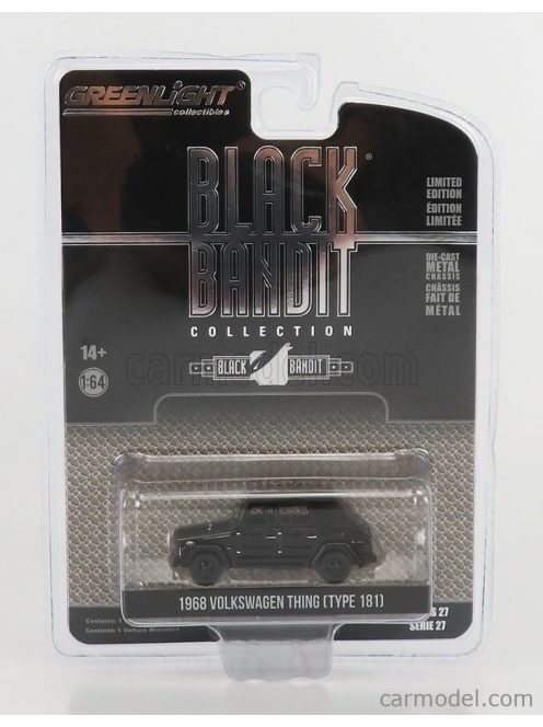 Greenlight - Volkswagen Type 181 1968 - Black Bandit Matt Black