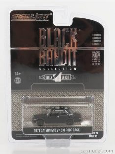   Greenlight - Datsun 510 With Ski 1971 - Black Bandit Matt Black