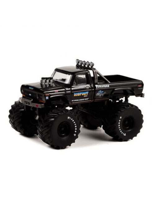 GREENLIGHT - Black Bandit Series 27 - Bigfoot #1 - 1974 Ford F-250 Monster Truck with 66-Inch Tires - Black Bandit Edition Solid Pack