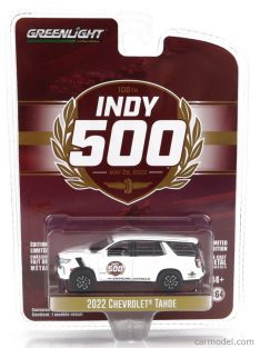   Greenlight - Chevrolet Tahoe Official Pace Car Indianapolis 500 Mile Race 2022 White