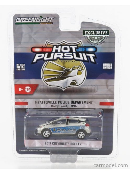 Greenlight - Chevrolet Bolt Maryland Police Department 2017 Silver Blue