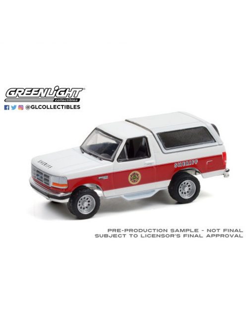 GREENLIGHT - 1994 Ford Bronco XLT - Absaroka County Sheriff's Department (Hobby Exclusive)