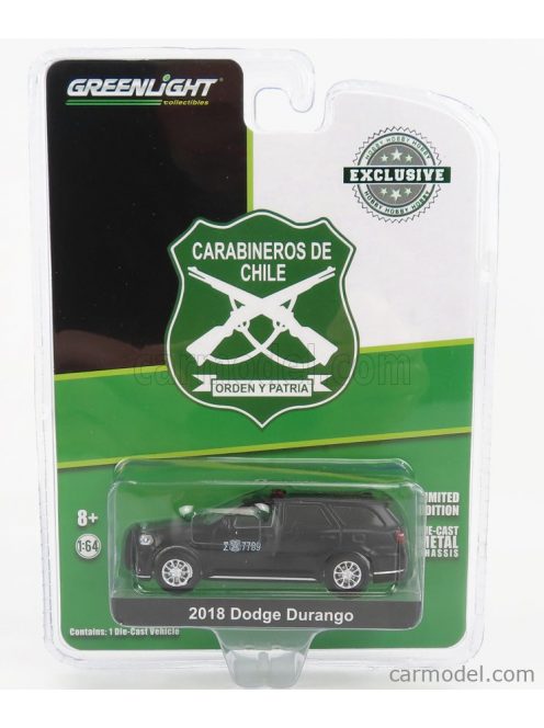 Greenlight - Dodge Durango Chile Police 2018 Black