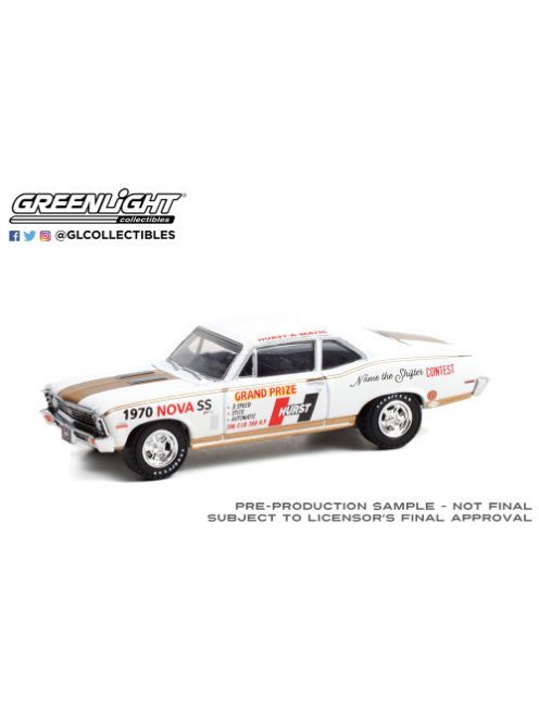 GREENLIGHT - 1970 Chevrolet Nova SS 54th International 500 Mile Sweepstakes Hurst Performance Grand Prize Car (Hobby Exclusive)