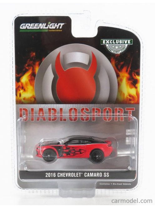 Greenlight - Chevrolet Camaro Ss Diablo Gasoline 2016 Red Black