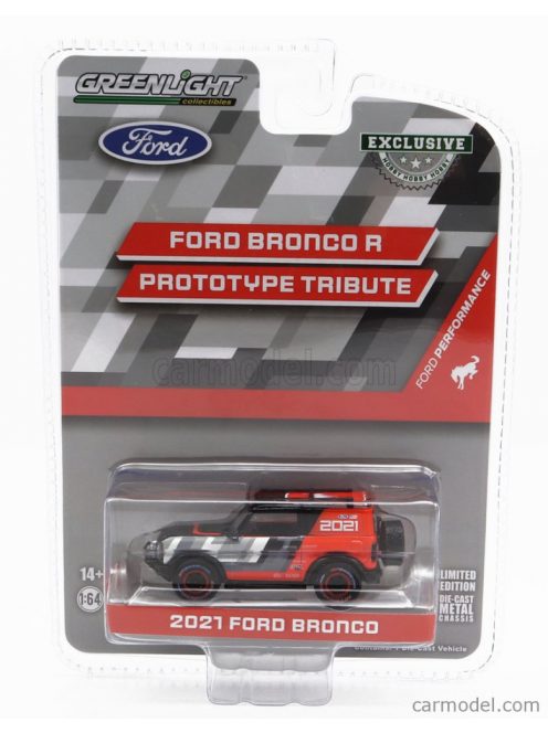 Greenlight - Ford Usa Bronco 2021 Red Grey Black