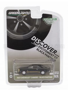   Greenlight - CHEVROLET CAMARO COUPE BLACK PANTHER 1967 BLACK GOLD