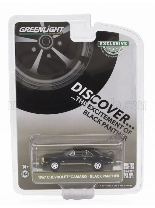 Greenlight - CHEVROLET CAMARO COUPE BLACK PANTHER 1967 BLACK GOLD