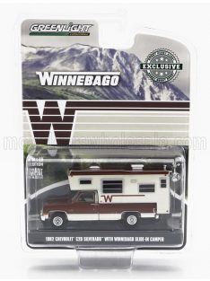   Greenlight - CHEVROLET C20 SILVERADO CAMPER WINNEBAGO 1982 BROWN CREAM