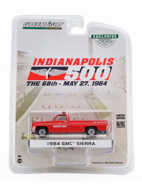 Greenlight - GMC SIERRA PICK-UP 68th INDIANAPOLIS 500 MILE RACE EMERGENCY VEHICLE 1984 RED