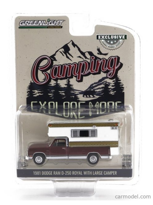 Greenlight - Dodge Ram D-250 Pick-Up Camper 1981 Brown White