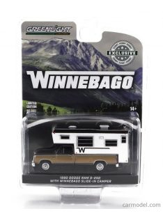   Greenlight - Dodge Ram D-250 Pick-Up Winnebago Camper 1990 Brown Black White