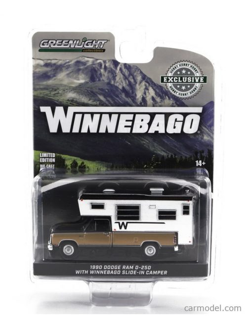 Greenlight - Dodge Ram D-250 Pick-Up Winnebago Camper 1990 Brown Black White