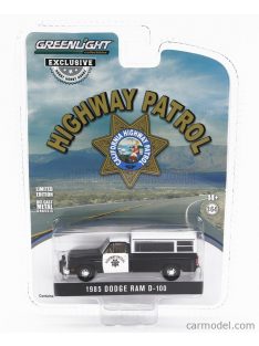   Greenlight - Dodge D-100 Ram Police Highway Patrol 1985 Black White