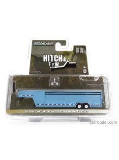   Greenlight - Trailer Rimorchio 26 Foot Livestock 2-Assi 2000 Light Blue