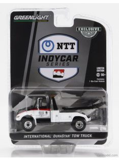   Greenlight - International Durastar 4400 Truck Carro Attrezzi Ntt Indycar Series - Wrecker Road Service 2023 White Black