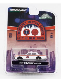   Greenlight - CHEVROLET CAPRICE NYC EMS MEDICAL SERVICE 1987 WHITE