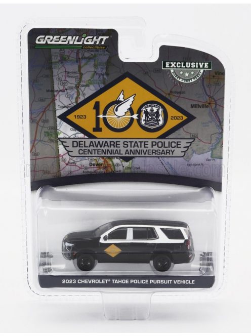 Greenlight - CHEVROLET TAHOE POLICE PERSUIT DELAWARE STATE POLICE 2023 BLACK WHITE