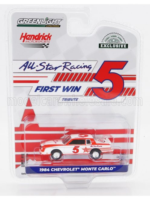 Greenlight - CHEVROLET MONTE CARLO N 5 ALL STAR RACING 1984 GEOFF BODINE WHITE RED