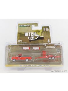   Greenlight - Chevrolet C-10 Pick-Up With Stp Trailer 1968 Red