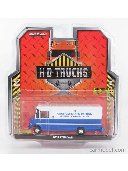 Greenlight - Truck Step Van Georgia State Patrol Mobile Command Post Police 2019 Blue Met White