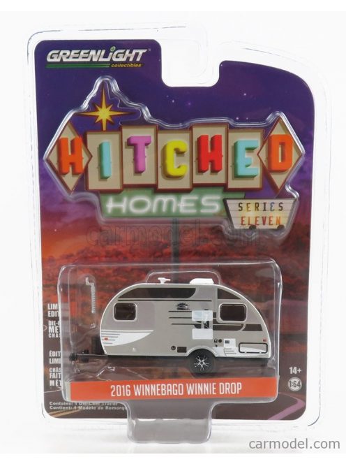 Greenlight - Trailer Winnebago Winnie Drop Roulotte 2016 White