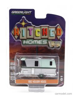   Greenlight - Trailer Holiday House Roulotte 1962 Silver Green