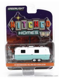   Greenlight - Trailer Airstream Land Yacht Safari Roulotte 1971 Light Blue White