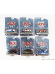   Greenlight - Jeep Set Assortment 6 Pieces - Dj-5 1975 - Chevrolet C-20 Pick-Up 1983 - S-10 Pick-Up 1990 - Dodge B100 Van 1976 - Ford Usa F-250 Pick-Up 1968 - F-150 Pick-Up 2017 - Blue Collar Various