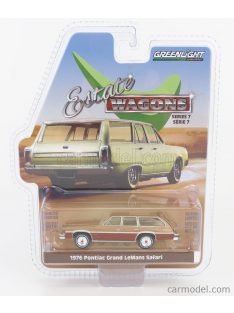   Greenlight - Pontiac Grand Le Mans Safari Station Wagon 1976 Gold Wood