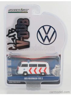   Greenlight - Volkswagen Type 2 Minibus Police 1975 White Orange