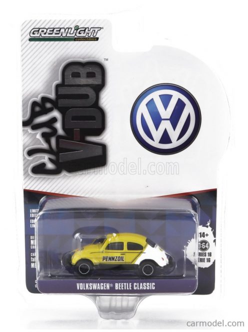 Greenlight - Volkswagen Beetle Pennzoil Racing 1960 Yellow White