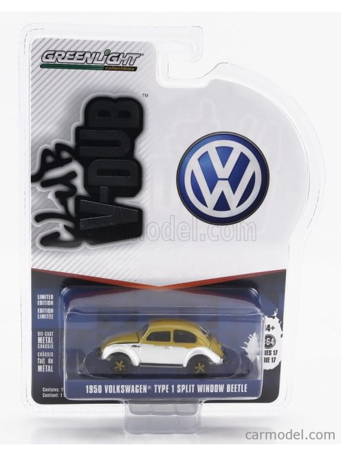 Greenlight - Volkswagen Beetle Split Window 1950 White Gold