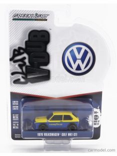   Greenlight - Volkswagen Golf Mki Gti Good Year 1975 Blue Yellow