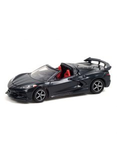   GREENLIGHT - Barrett-Jackson â€Scottsdale Editionâ€™ Series 7 - 2020 Chevrolet Corvette C8 Stingray (Lot #3002) - Shadow Gray Metallic with Adrenaline Red Interior Solid Pack