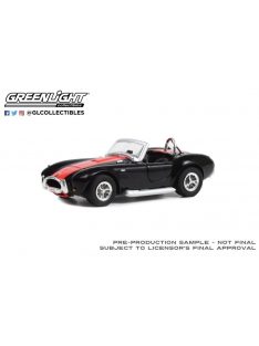   Greenlight - 1:64 Shelby Cobra 427 1965 (Lot #3002) - Black with Red Stripes - Barrett-Jackson 'Scottsdale Edition' Series 11 - GREENLIGHT