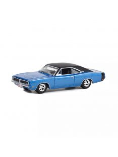   Greenlight - 1:64 Dodge Charger 1969 (Lot #465.1) - B5 Blue with Black Vinyl Roof - Barrett-Jackson 'Scottsdale Edition' Series 11 - GREENLIGHT