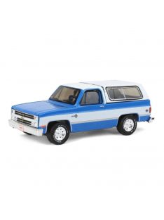   Greenlight - 1:64 Chevrolet K5 Blazer Custom 1984 (Lot #534) - Blue and White - Barrett-Jackson 'Scottsdale Edition' Series 11 - GREENLIGHT