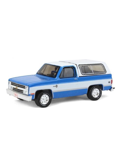 Greenlight - 1:64 Chevrolet K5 Blazer Custom 1984 (Lot #534) - Blue and White - Barrett-Jackson 'Scottsdale Edition' Series 11 - GREENLIGHT