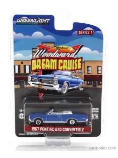 Greenlight - Pontiac Gto Cabriolet Open 1967 Blue Met