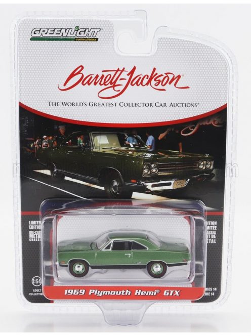 Greenlight - PLYMOUTH HEMI GTX 1969 GREEN MET