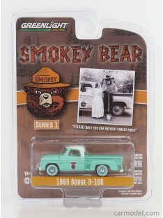   Greenlight - Dodge D-100 Pick-Up 1965 - Smokey Bear Light Green White