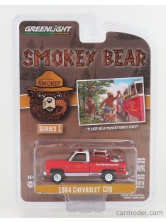   Greenlight - Chevrolet C-20 Pick-Up Fire Engine 1984 - Smokey Bear Red White