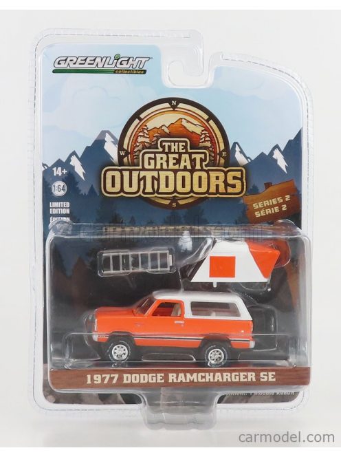 Greenlight - Dodge Ramcharger Se 1977 - The Great Outdoors Orange White