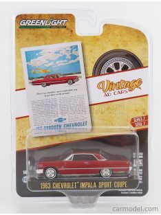 Greenlight - Chevrolet Impala Sport Coupe 1963 Red