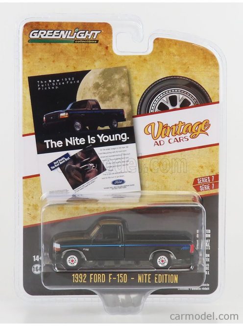 Greenlight - Ford Usa F-150 Pick-Up Nite Edition 1992 Black