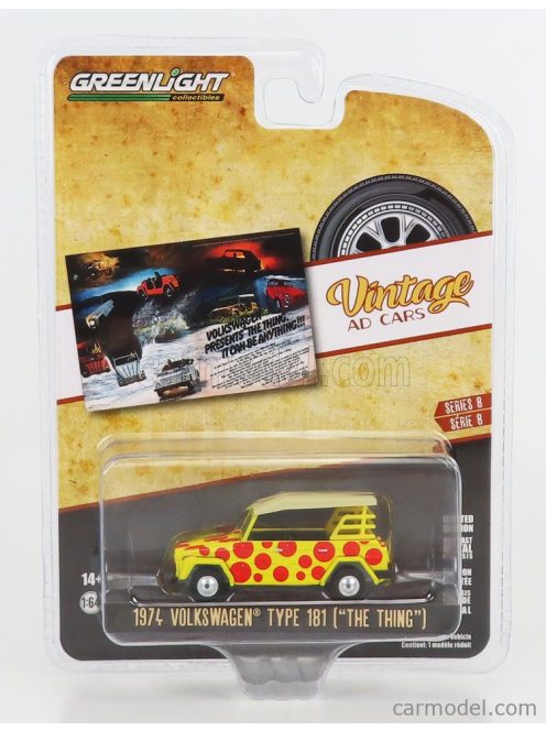 Greenlight - Volkswagen Type 181 The Thing 1974 Yellow Red