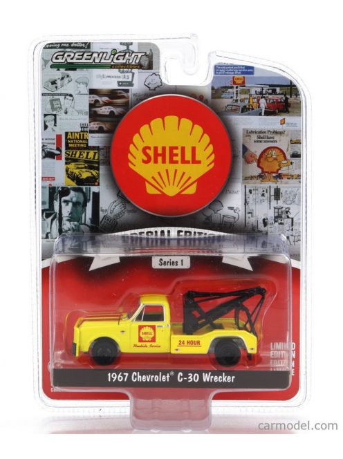 Greenlight - Chevrolet C-30 Truck Pick-Up Shell Carro Attrezzi - Wrecker Road Service 1967 Yellow