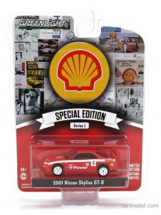   Greenlight - Nissan Skyline Gt-R (R34) N 1 Shell 2001 Red White